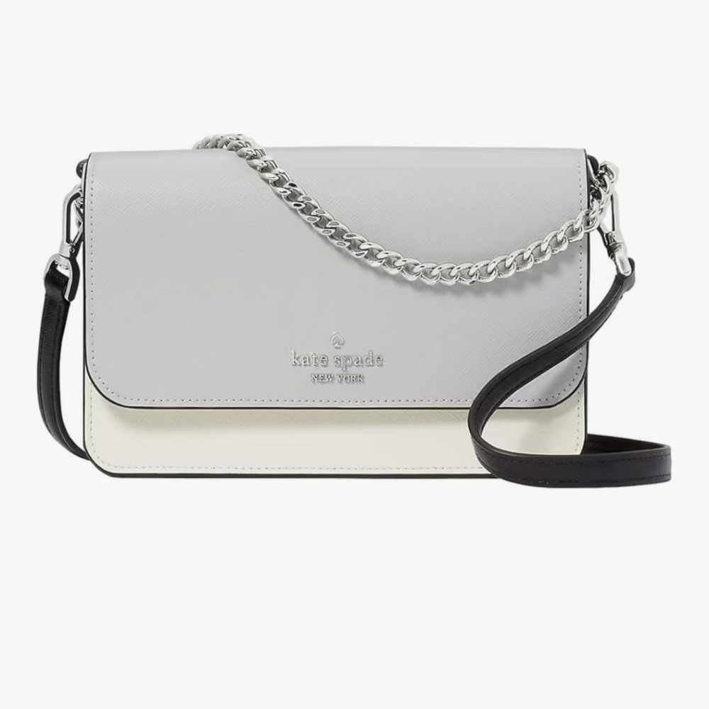 Kate Spade Cream and Gray Crossbody Bag